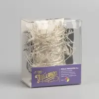 Гирлянда &laquo;Мишура&raquo; 5 м, роса, IP20, серебристая нить, 200 LED, свечение мульти, 12 В