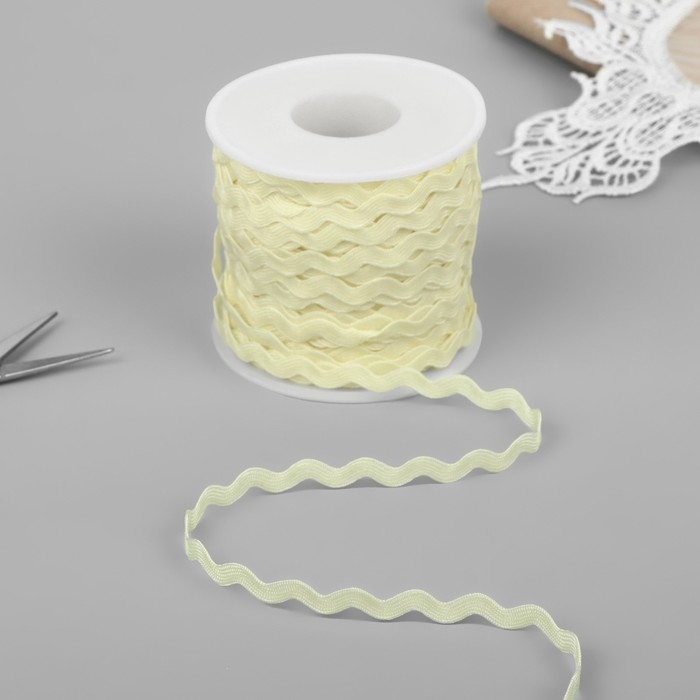 Тесьма отделочная «Вьюнчик», 5 мм, 27 ± 1 м, цвет бежевый Тесьма отделочная «Вьюнчик», 5 мм, 27 ± 1 м, цвет бежевый