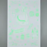 Наклейки интерьерные &laquo;Новогодние&raquo;, со светящимся слоем, 35&times;50 см, 2 листа