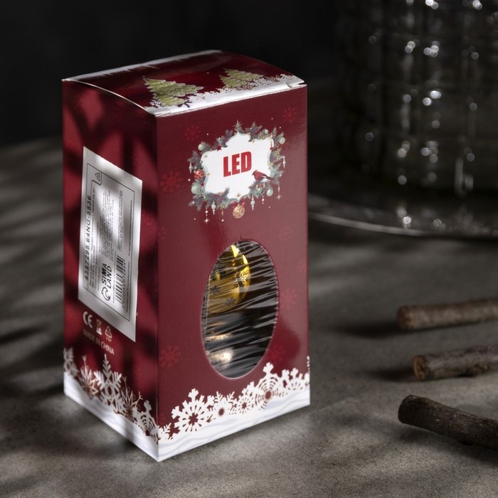 Светодиодная фигура «Фонарь со снеговиком» 8 × 12 × 6 см, пластик, батарейки AG13х3 (в комплекте), свечение тёплое белое