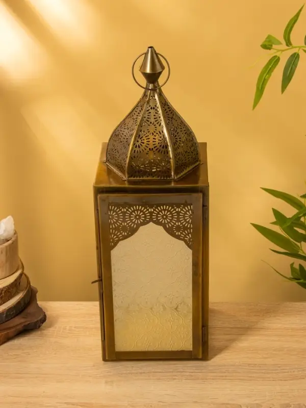 Подсвечник фонарь "Купол" железо 16,5х15,5х45 см