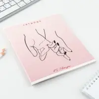 Тетрадь в клетку, 48 л., А5, на скрепке, блок №2 «Нежность» МИКС