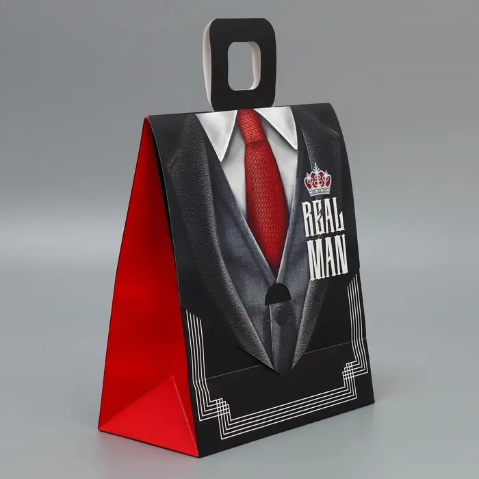 Пакет подарочный с формовым клапаном, упаковка, «Мужской», 23 х 27 х 11.5 см Пакет подарочный с формовым клапаном, упаковка, «Мужской», 23 х 27 х 11.5 см