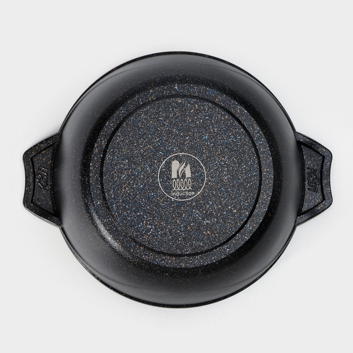 Кастрюля «Гранит Star» Induction Pro, 3л, d=22 см, h=11,2 см, стеклянная крышка, индукция, тёмно-синий Кастрюля «Гранит Star» Induction Pro, 3л, d=22 см, h=11,2 см, стеклянная крышка, индукция, тёмно-синий