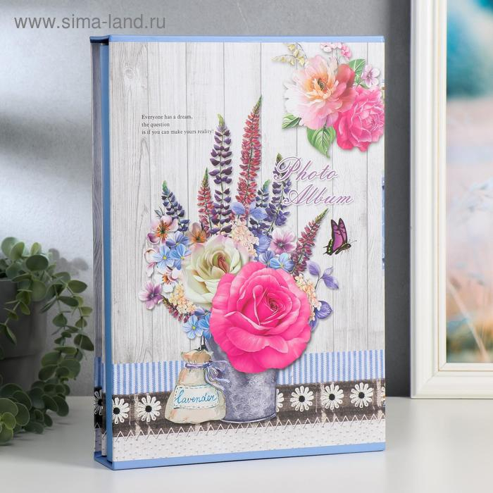 Фотоальбом на 300 фото 10х15 см Фотоальбом на 300 фото 10х15 см "Букет в лейке/ведёрке" в коробке МИКС 33,5х23х5,2 см