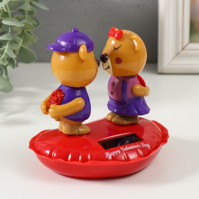 Маятник пластик от солнечной батареи Маятник пластик от солнечной батареи "Поцелуйчик. Медвежата" 9х11,8х11 см