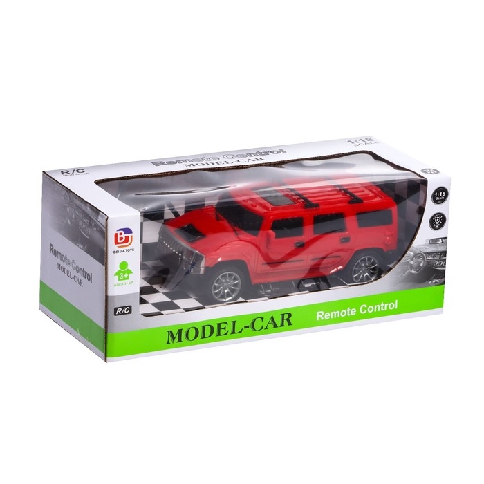 Джип радиоуправляемый «Внедорожник», 1:18, свет, работает от батареек, цвет красный Джип радиоуправляемый «Внедорожник», 1:18, свет, работает от батареек, цвет красный