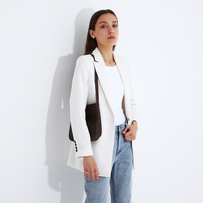 Сумка кросс-боди на молнии, цвет коричневый Сумка кросс-боди на молнии, цвет коричневый