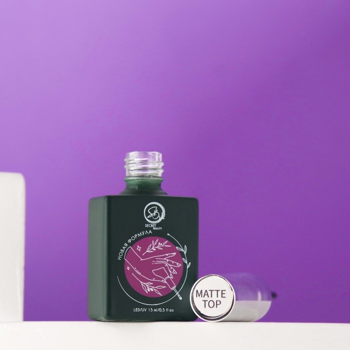 Топ для создания матового эффекта, LED/UV, 15 мл Топ для создания матового эффекта, LED/UV, 15 мл