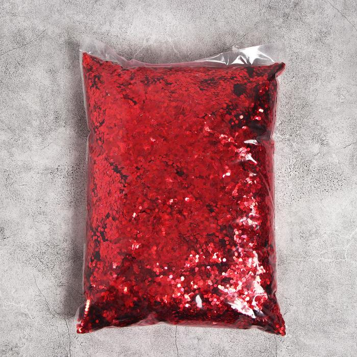 Наполнитель для шара «Блёстки», d=3 мм, 1 кг, цвет красный Наполнитель для шара «Блёстки», d=3 мм, 1 кг, цвет красный