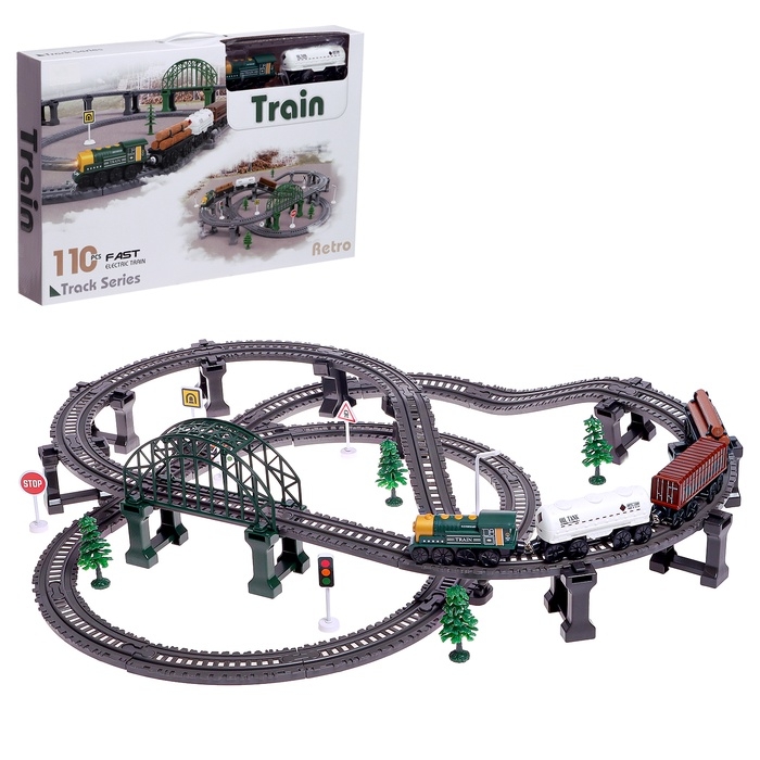 Железная дорога «Лесопилка», детская, работает от батареек Железная дорога «Лесопилка», детская, работает от батареек