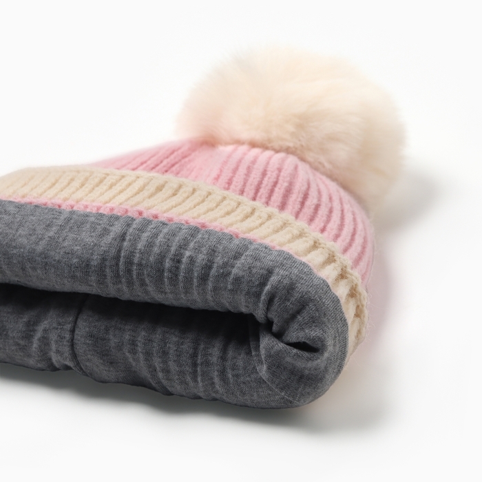 Шапка детская MINAKU, цв.розовый, р-р 48-50