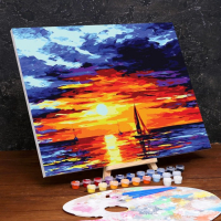 Картина по номерам на холсте с подрамником «Закат», 40 х 50 см Картина по номерам на холсте с подрамником «Закат», 40 х 50 см