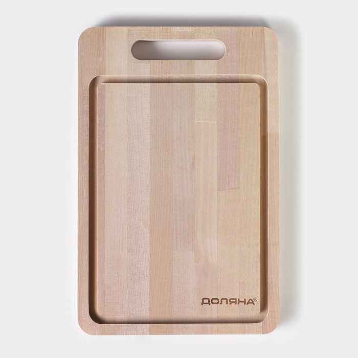 Доска разделочная Доляна «Фигурная ручка», 29×19×1,5 см, берёза Доска разделочная Доляна «Фигурная ручка», 29×19×1,5 см, берёза