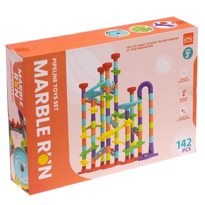 Конструктор марблс «Трубчатые лабиринты», 142 детали Конструктор марблс «Трубчатые лабиринты», 142 детали