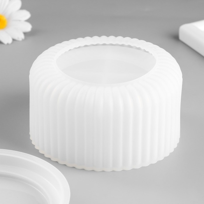 Молд силикон Молд силикон "Шкатулка. Рельеф" с крышкой 10,7х10,7х5,6 см