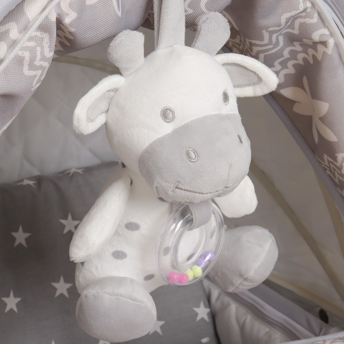 Подвеска - погремушка «Коровка», на завязках, на кроватку, коляску, Крошка Я Подвеска - погремушка «Коровка», на завязках, на кроватку, коляску, Крошка Я