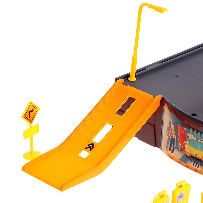 Гараж детский &laquo;Паркинг&raquo;, 1 машинка, аксессуары