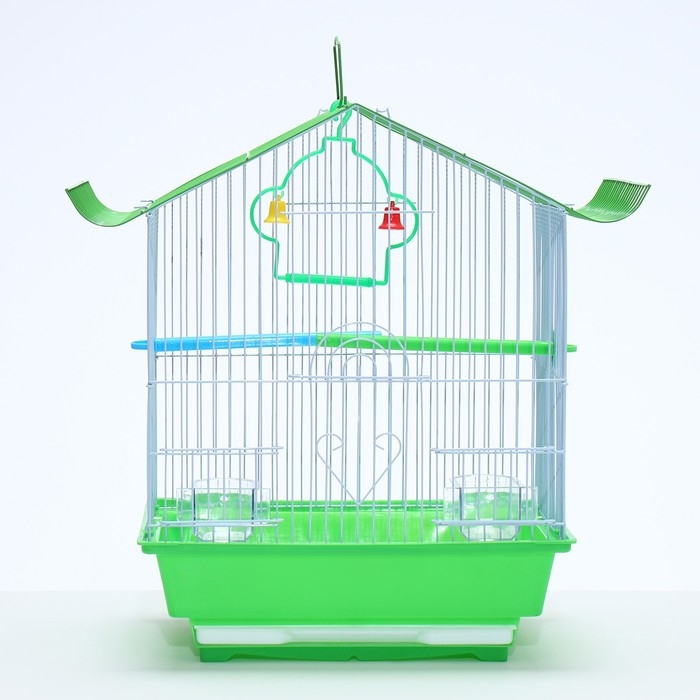 Клетка для птиц укомплектованная Bd-1/1d, 30 х 23 х 39 см, зелёная Клетка для птиц укомплектованная Bd-1/1d, 30 х 23 х 39 см, зелёная