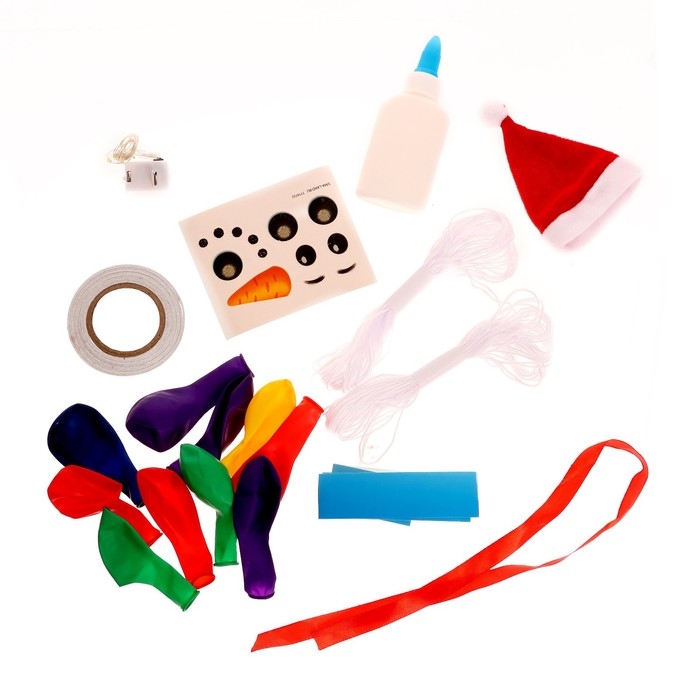 Набор для творчества «Создай ночник», Снеговик Набор для творчества «Создай ночник», Снеговик