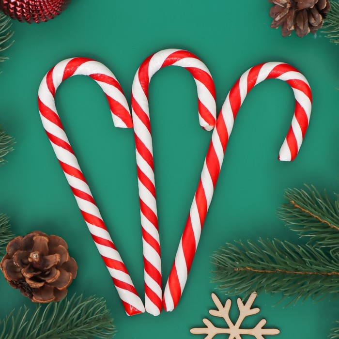 Новый год. Карамель леденцовая Sweet Ness "Трость", со вкусом клубники, 30 г