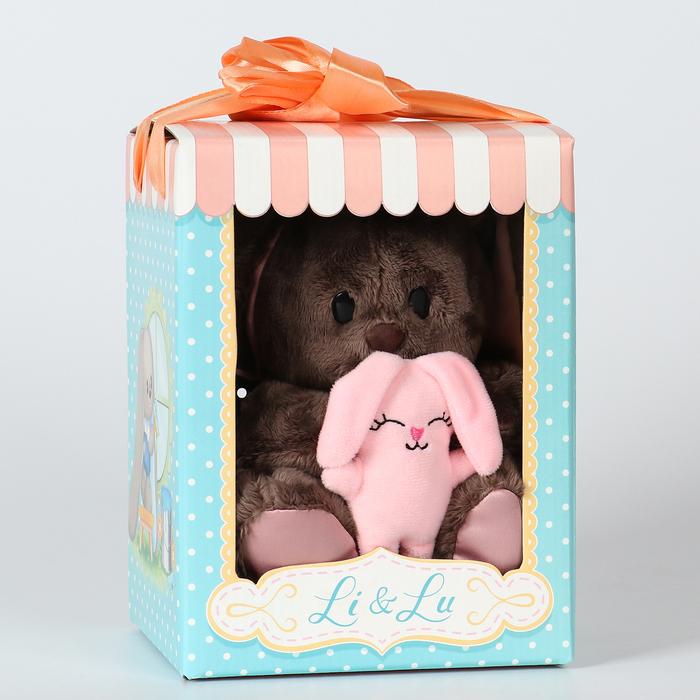 Мягкая игрушка «Li с зайцем», заяц, 25 см Мягкая игрушка «Li с зайцем», заяц, 25 см