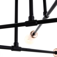 Люстра 2232/6 E27 40Вт черно-золотой 60х60х21 см BayerLux