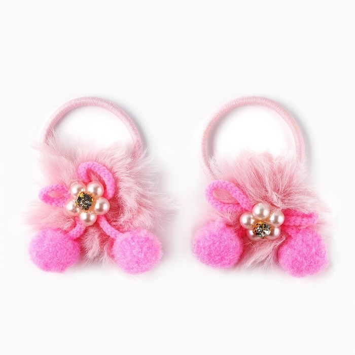 Резинки для волос 2 шт новогодние «Верь в мечту» на Новый год, 10 х 9 см