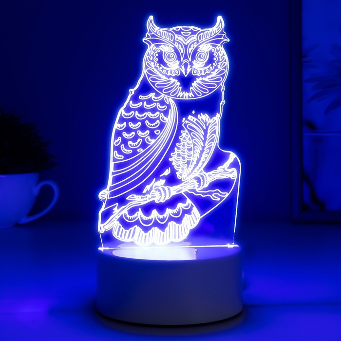 Светильник  Светильник "Сова" LED RGB от сети