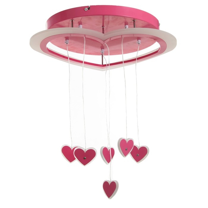Люстра Люстра "Нежность" LED 51Вт 4000К розовый 50х50х30 см BayerLux