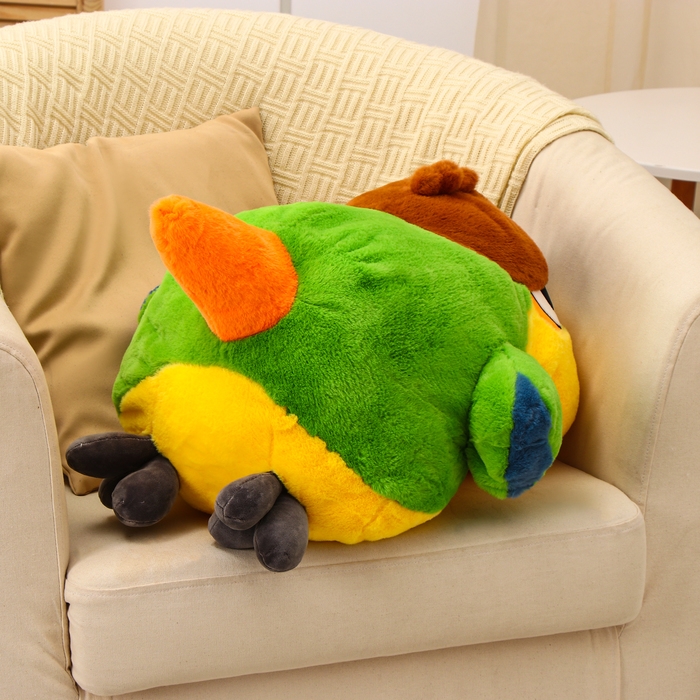 Мягкая игрушка «Попугай», 55 см, в положении лежа