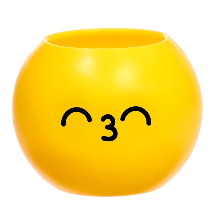 Набор для опытов, для детей «Выращиваем травку», растение в горшочке - эмодзи «Поцелуйчик» Набор для опытов, для детей «Выращиваем травку», растение в горшочке - эмодзи «Поцелуйчик»