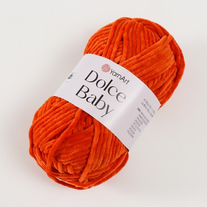 Пряжа Пряжа "Dolce Baby" 100% микрополиэстер 85м/50 гр (778 терракот)