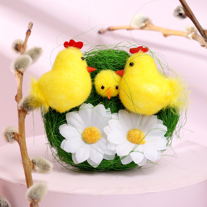 Набор для декора пасхальный «Семья» 2 × 11 × 11 см Набор для декора пасхальный «Семья» 2 × 11 × 11 см