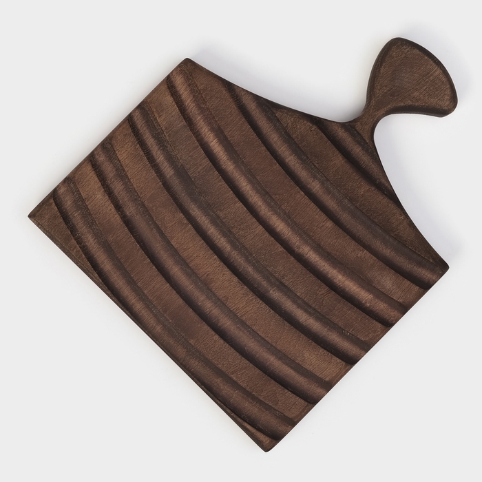 Доска разделочная для подачи Wild Kitchen, 26×22×2.5 см, граб темный Доска разделочная для подачи Wild Kitchen, 26×22×2.5 см, граб темный