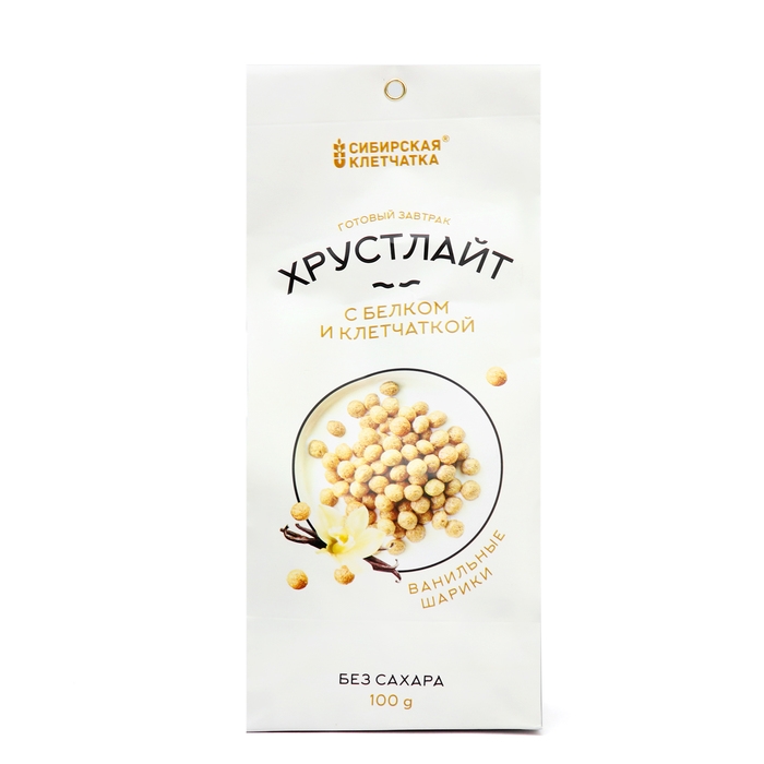 Ванильный Завтрак Ванильный Завтрак "Хрустлайт" с белком и клетчаткой , 100 г