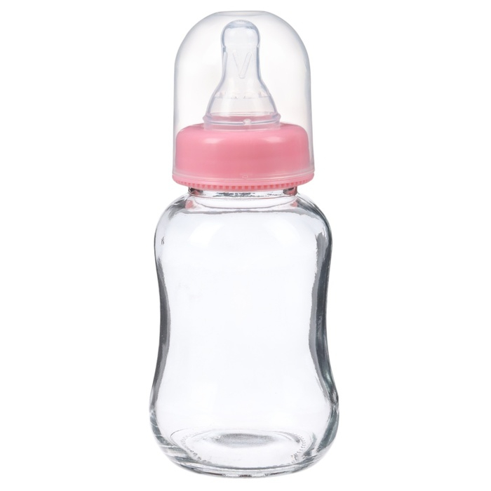 Бутылочка для кормления, классическое горло, стекло, быстрый поток, от 6 мес., 150 мл., цвет МИКС Бутылочка для кормления, классическое горло, стекло, быстрый поток, от 6 мес., 150 мл., цвет МИКС