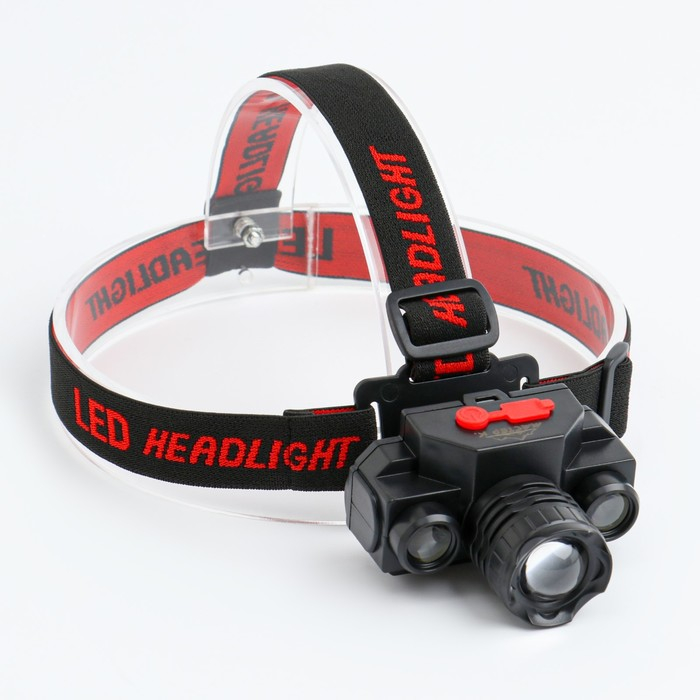 Фонарь налобный аккумуляторный  Фонарь налобный аккумуляторный "Мастер К", 3 режима, от USB, 5 х 8 см