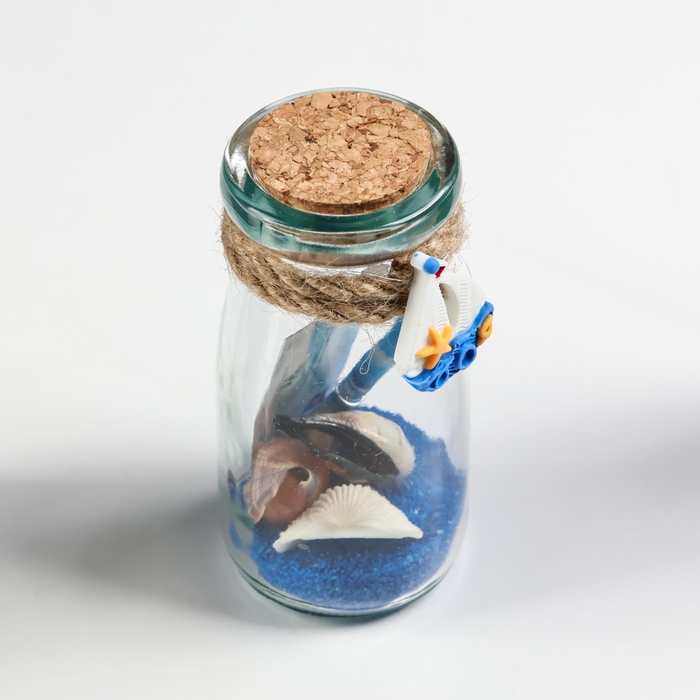 Сувенир в бутылке  Сувенир в бутылке "Ракушки" 10*5*5см, микс