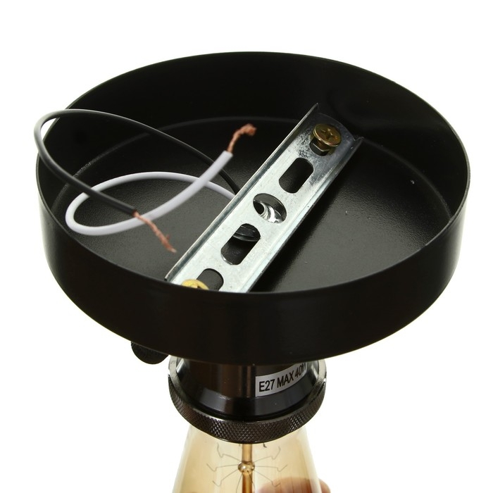 Светильник 2465/1 E27 40Вт черный 13,5х13,5х8,5 см BayerLux