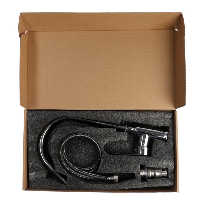 Смеситель для кухни ZEIN Z85, однорычажный, картридж керамика 40 мм, нержавеющая сталь, хром Смеситель для кухни ZEIN Z85, однорычажный, картридж керамика 40 мм, нержавеющая сталь, хром