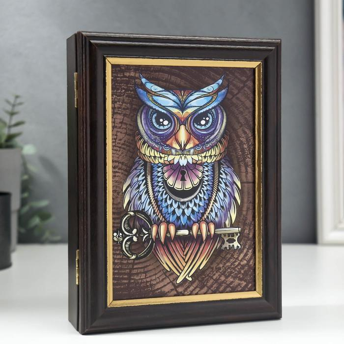 Ключница Ключница "Сова" венге 15х21 см