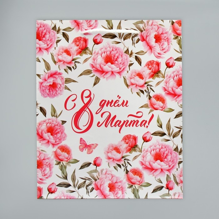 Пакет подарочный ламинированный, упаковка, «8 марта», ML 21 х 25 х 8 см Пакет подарочный ламинированный, упаковка, «8 марта», ML 21 х 25 х 8 см
