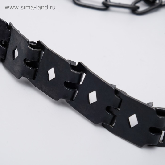 Ошейник строгий пластинчатый вороненый,  50 х 2,3 см Ошейник строгий пластинчатый вороненый,  50 х 2,3 см