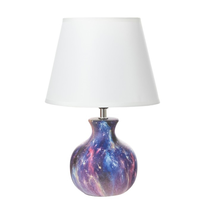 Настольная лампа Настольная лампа "Корин" Е27 40Вт фиолетовый 22,5х22,5х32,5 см RISALUX