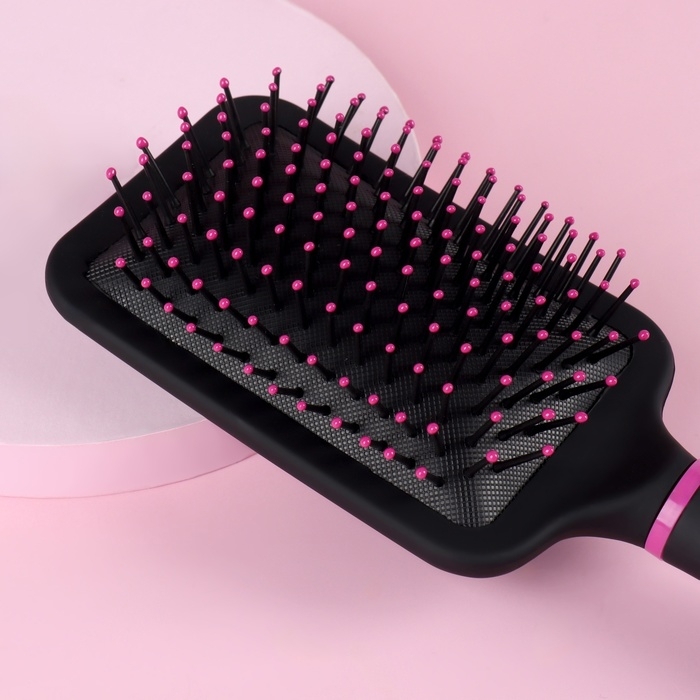 Расчёска массажная, широкая, 8 &times; 26 см, цвет МИКС