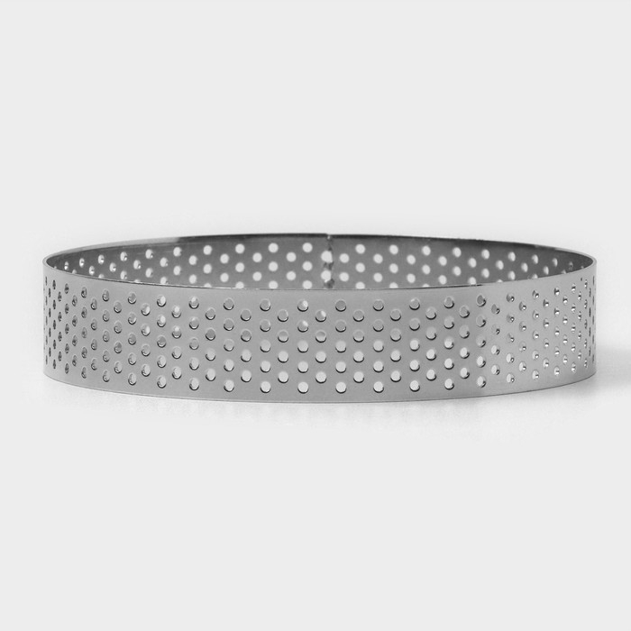 Форма перфорированная для выпечки Доляна «Круг», d=10 см, цвет серебристый Форма перфорированная для выпечки Доляна «Круг», d=10 см, цвет серебристый