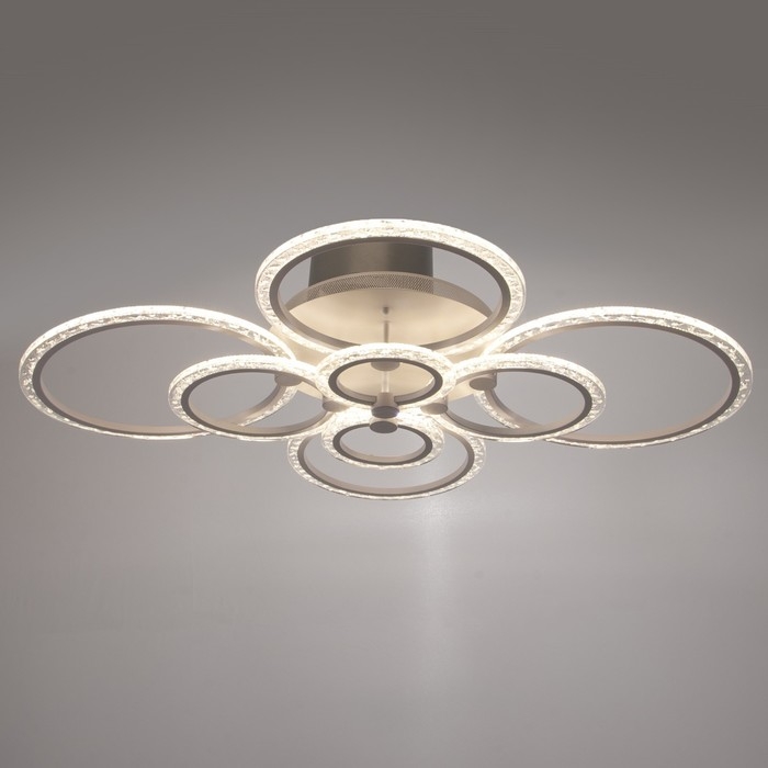 Люстра с ПДУ 1833/8WT LED 228Вт 3000-6000К диммер белый 95х58х15 см BayerLux