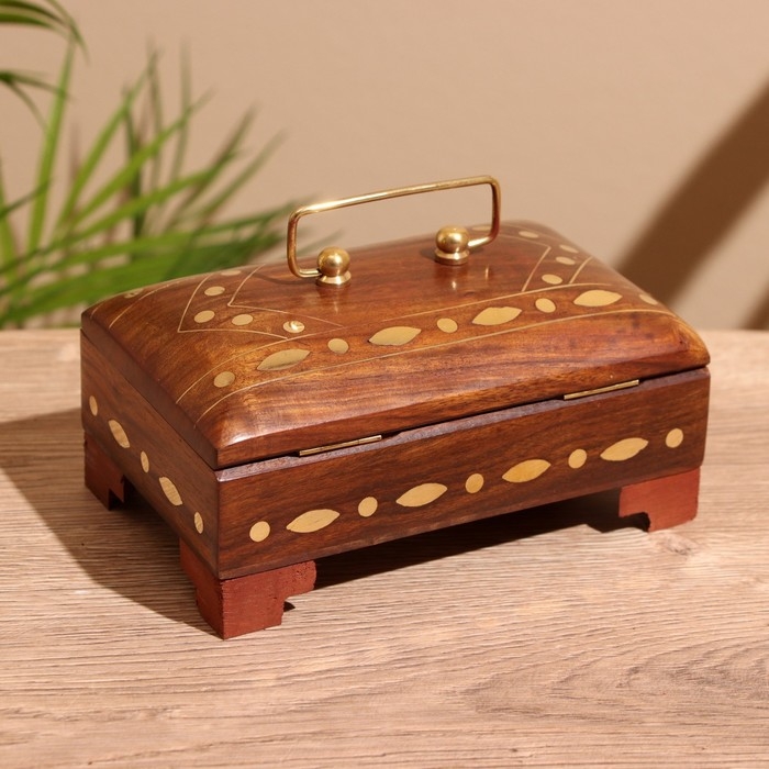 Шкатулка  Шкатулка "Синди" 16х10х9 см, дерево шишам