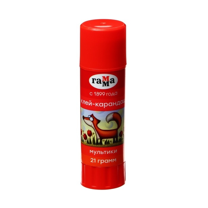 Клей-карандаш PVP 21г Гамма Клей-карандаш PVP 21г Гамма "Мультики"